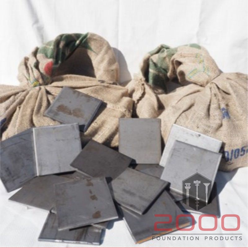 Steel Shims 4” x 4” x ¼” x 75 lb. Bag *Available in 50 lb. and 100 lb. bags. *Custom Steel Shim option available.