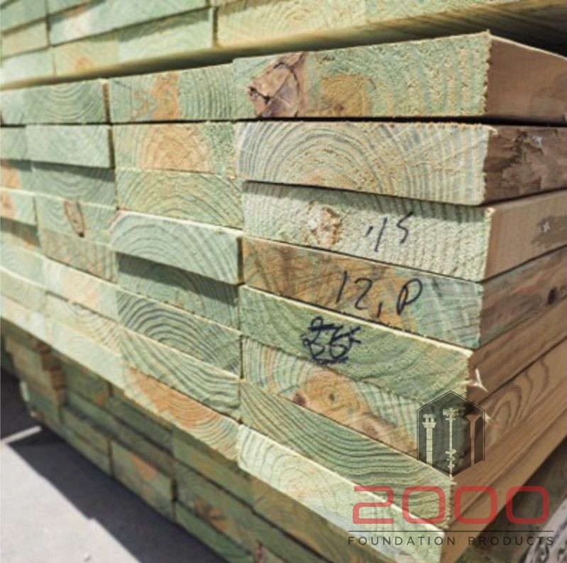 Treated Lumber 2” x 8” - 12” #2
