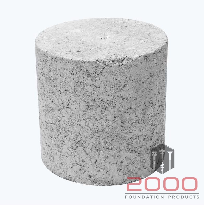 Cylinder 8” x 8”- ¾” Thru Hole
